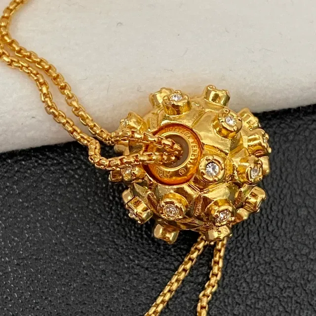 Gold-Tone Multi-Pendant Dangling Chain Necklaces 5