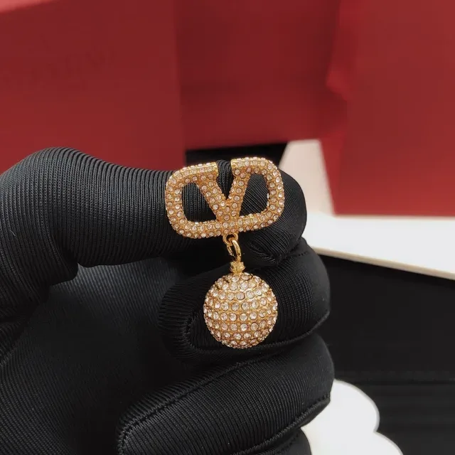 Gold-Tone Pavé Crystal Geometric Dangling Ball Earrings 7
