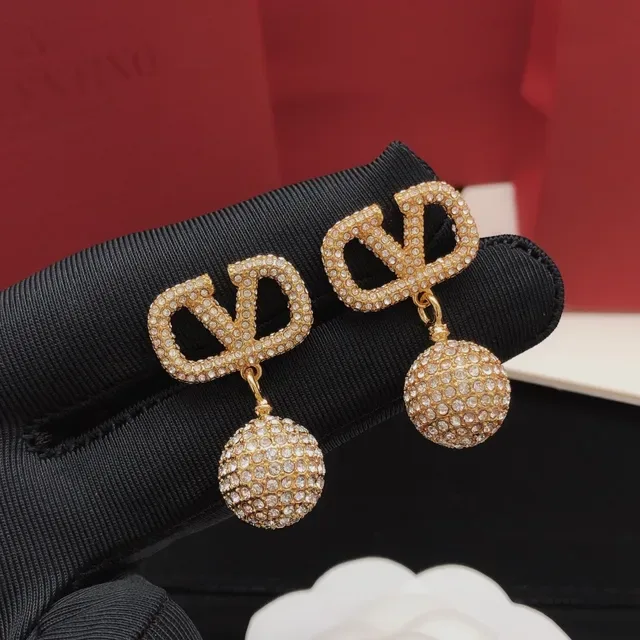Gold-Tone Pavé Crystal Geometric Dangling Ball Earrings 8