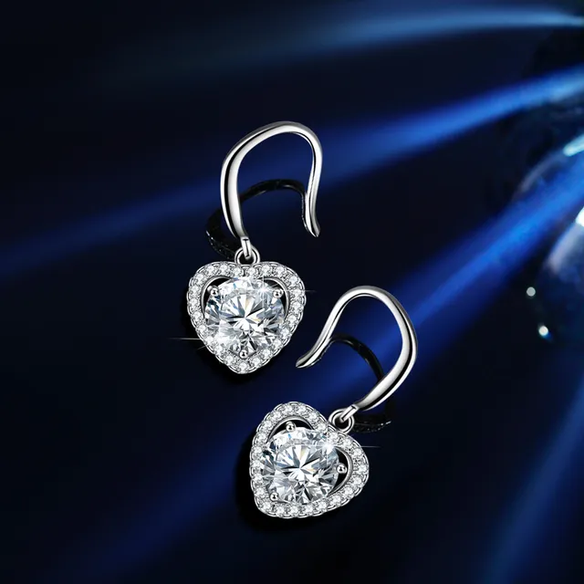 GRA Moissanite Cushion-Cut Halo Ring Set Silver Tone Rings 12