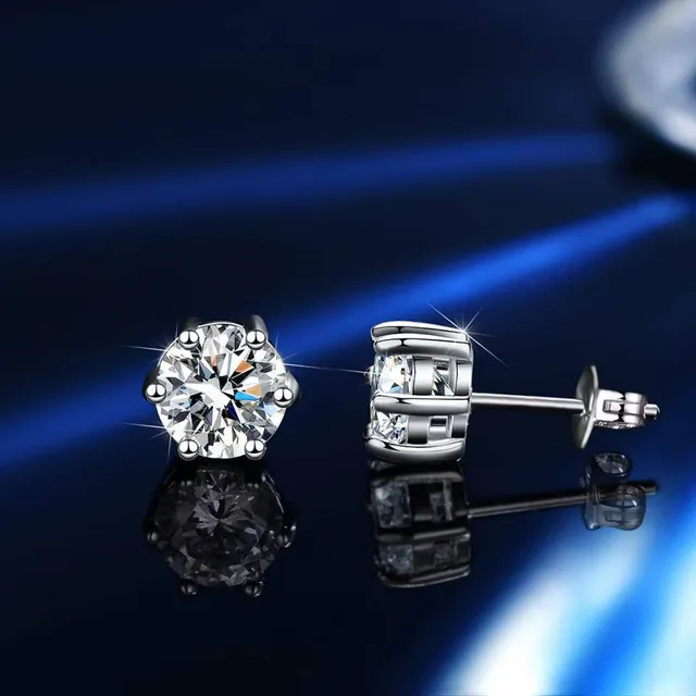 GRA Moissanite Cushion-Cut Halo Ring Set Silver Tone Rings 23