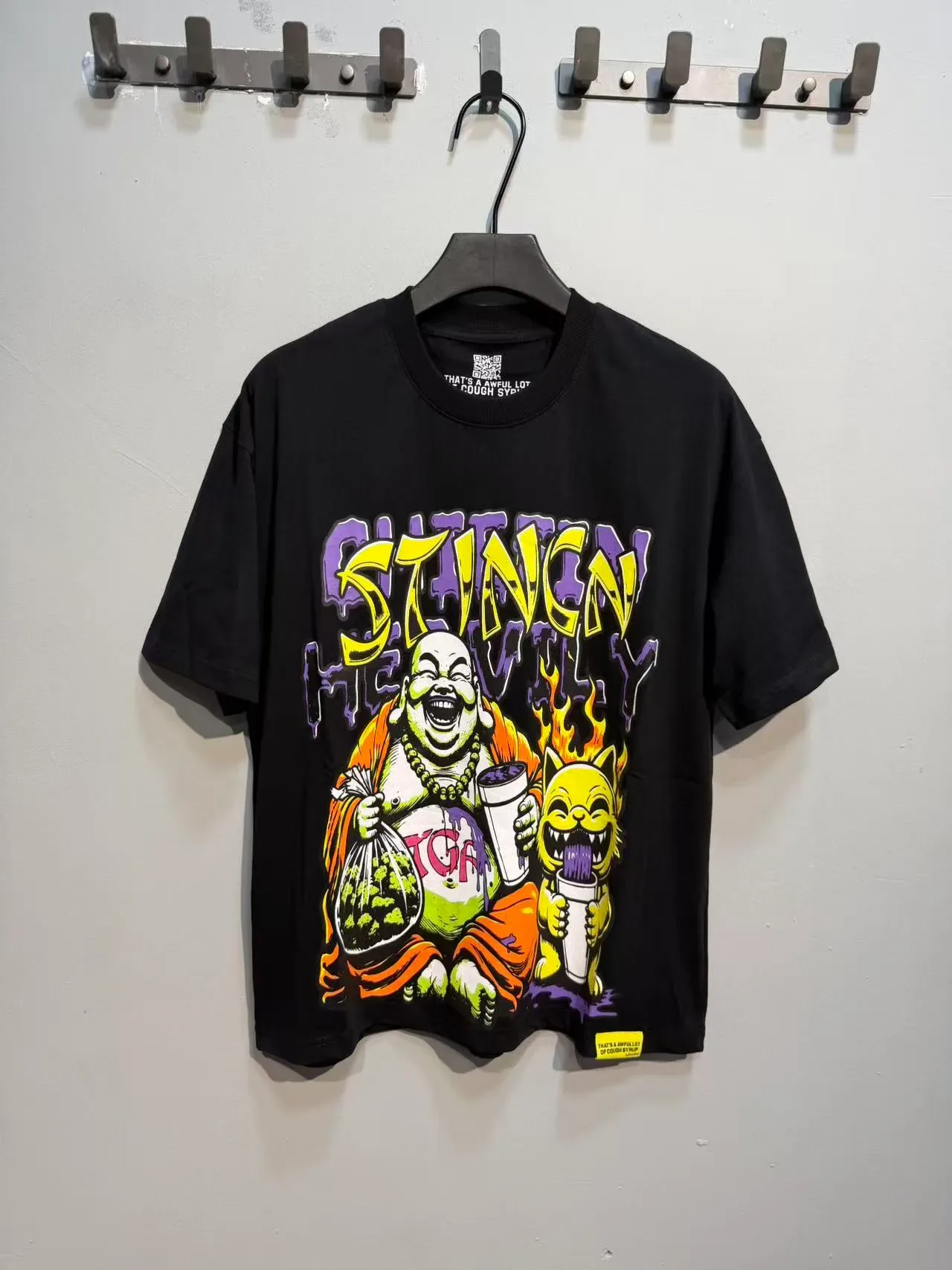 Graphic Print Oversized Crew Neck T-Shirt 3