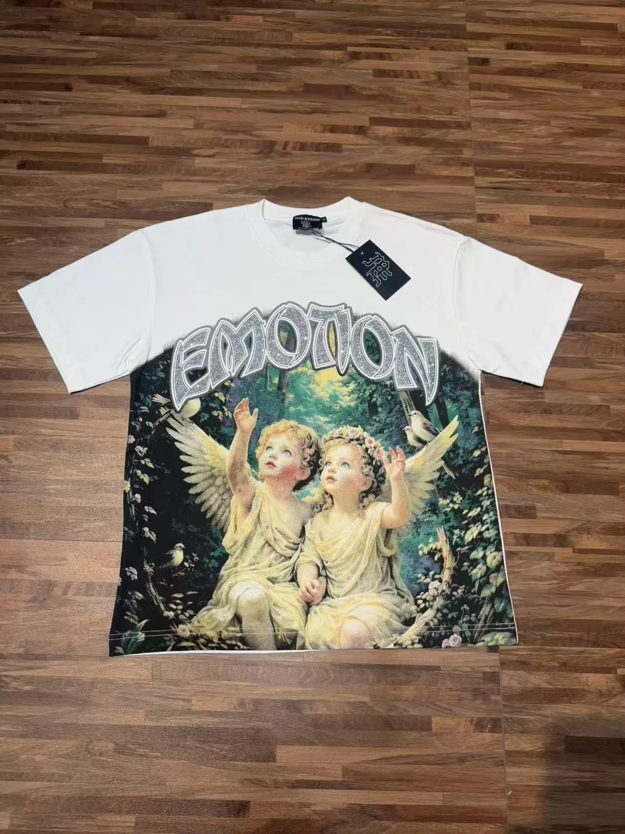 Graphic-Print Oversized Crew Neck T-Shirt 7