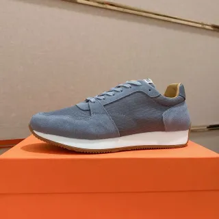 Tênis runner retro de ante cinza e malha