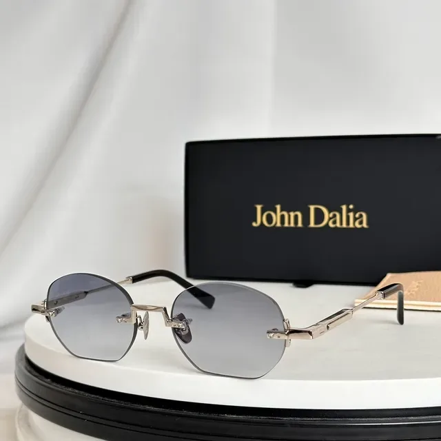John Dalia 无框椭圆渐变太阳镜 5