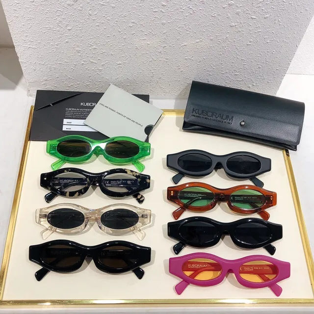 KUBORAUM Sculpted Oval Matte Black Sunglasses 2