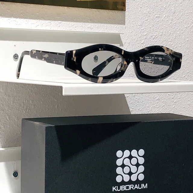 KUBORAUM Sculpted Oval Matte Black Sunglasses 5