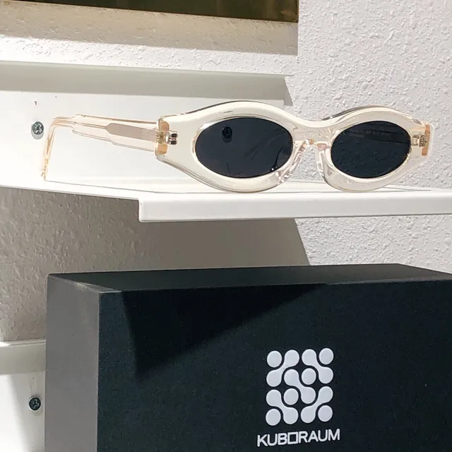 KUBORAUM Sculpted Oval Matte Black Sunglasses 6