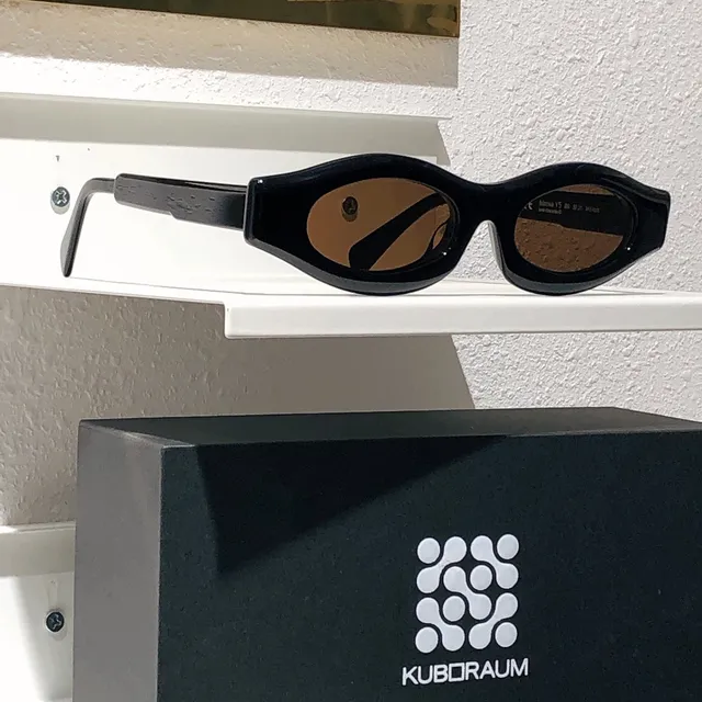KUBORAUM Sculpted Oval Matte Black Sunglasses 8