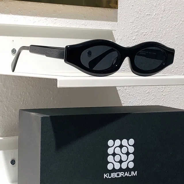 KUBORAUM Sculpted Oval Matte Black Sunglasses 9