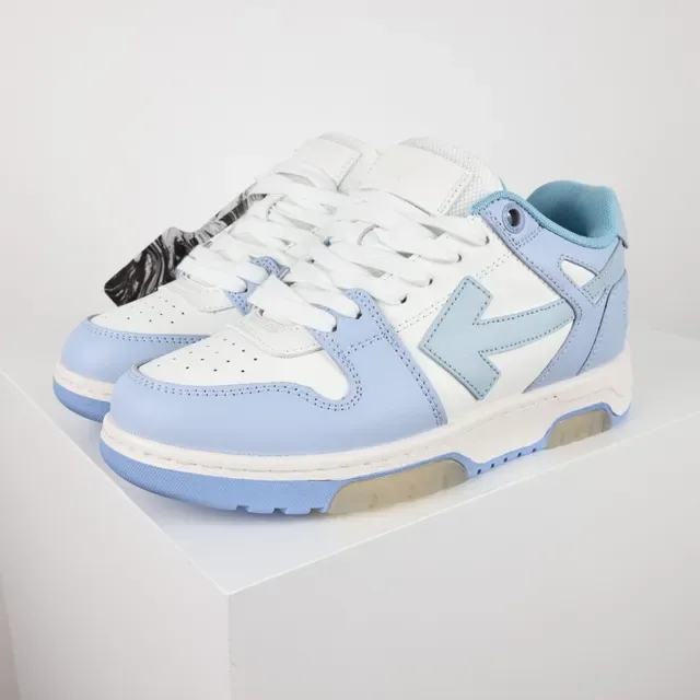 Light Blue and White Arrow Logo Lifestyle Sneaker 2