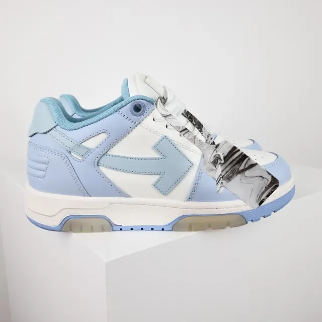 Light Blue and White Arrow Logo Lifestyle Sneaker 3