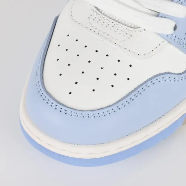 Light Blue and White Arrow Logo Lifestyle Sneaker 5