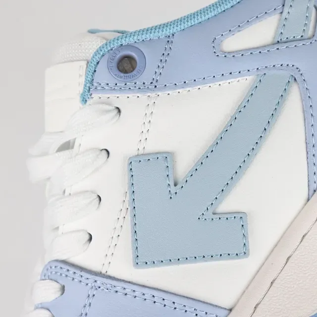 Light Blue and White Arrow Logo Lifestyle Sneaker 6