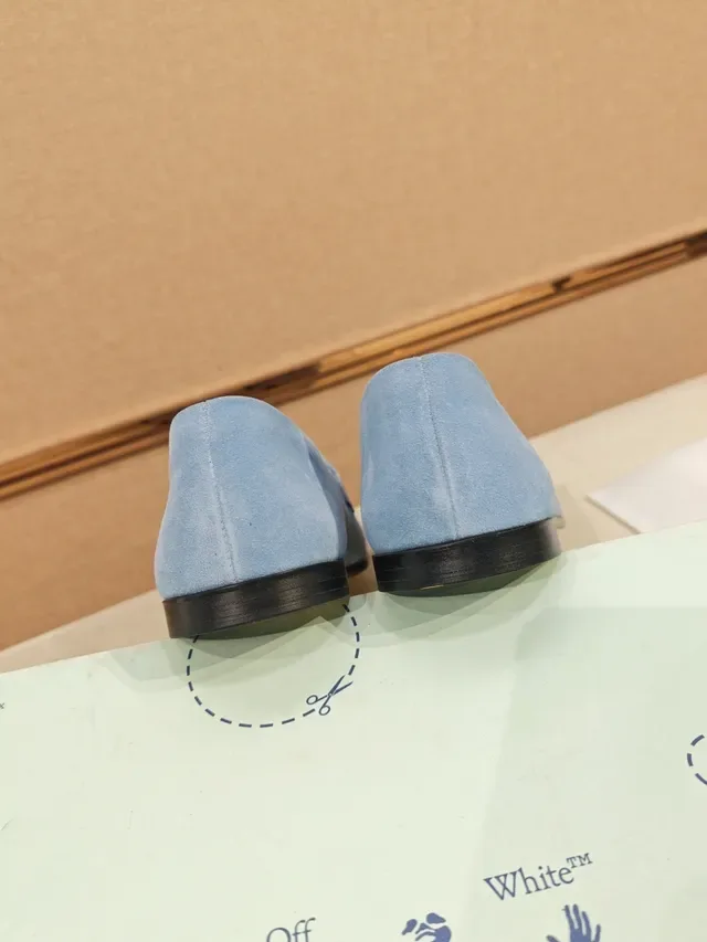 Light Blue Suede Tassel Loafer 3