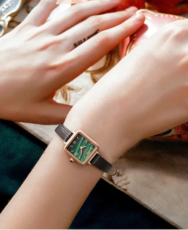 Lola Rose Mini Square Malachite Dial Quartz Watch 3