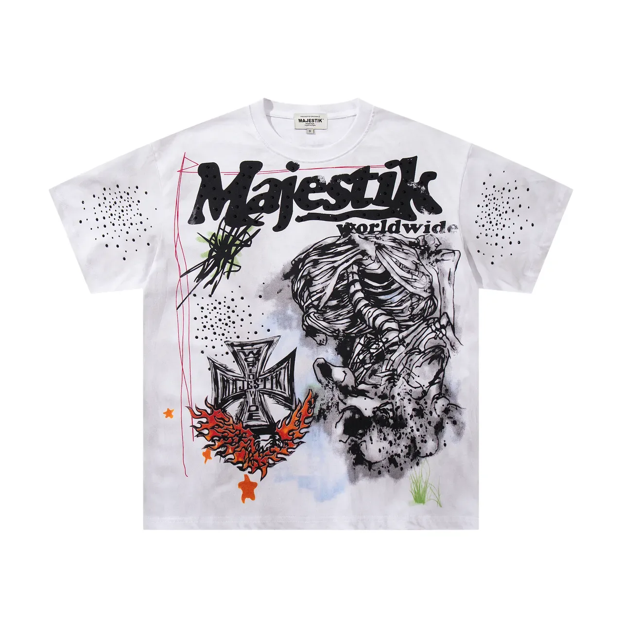 Majestik Double-Sided Graphic Print Oversized T-Shirt 4