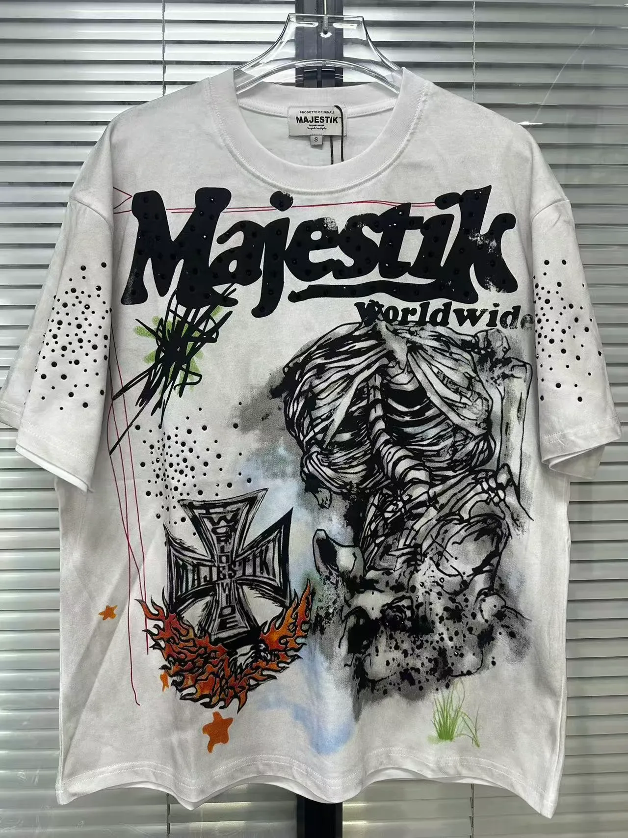 Majestik Double-Sided Graphic Print Oversized T-Shirt 5