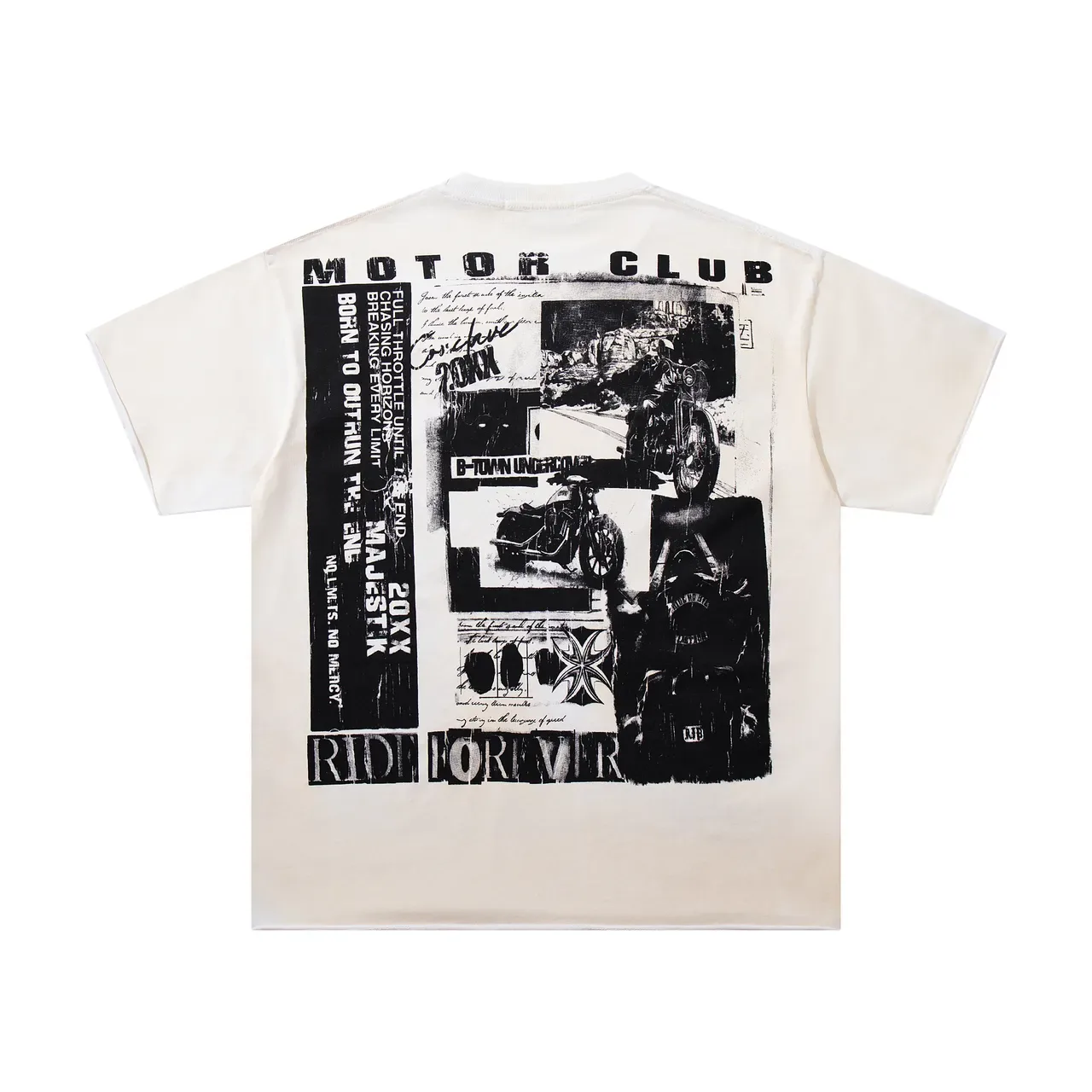 Majestik Motor Club Graphic Collage T-Shirt 3