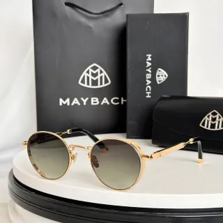 MAYBACH Round Metal Frame Gradient Lens Sunglasses