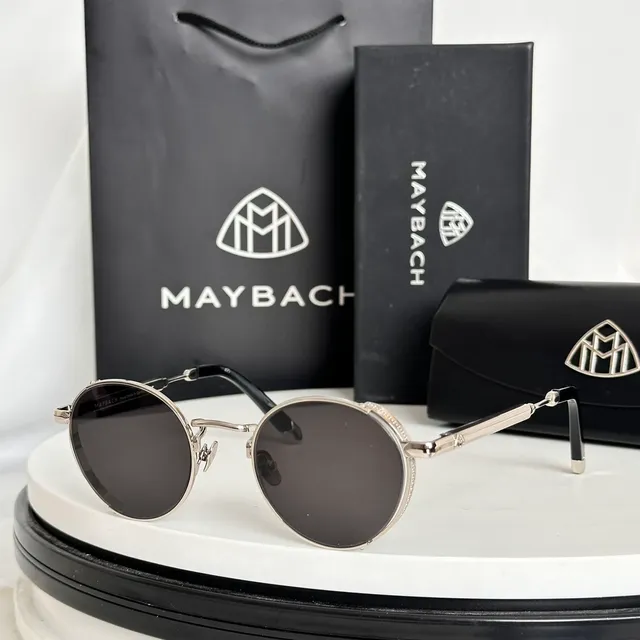 MAYBACH Round Metal Frame Gradient Lens Sunglasses 9