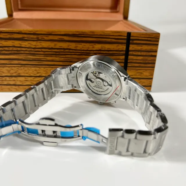 Mido Multifort Chronograph Automatic Dark Dial Stainless Steel Mechanical Watch 4
