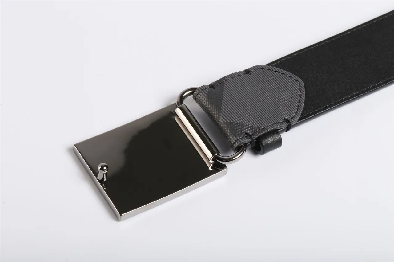 Monochrome Geometric Pattern Woven Leather Belt 2