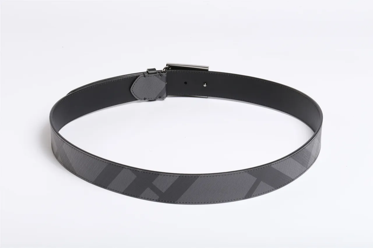 Monochrome Geometric Pattern Woven Leather Belt 6
