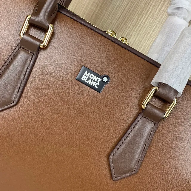 Montblanc Meisterstück Brown Structured Top-Handle Tote Bag 3