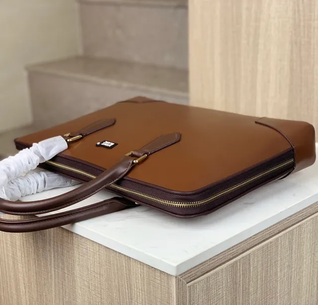 Montblanc Meisterstück Brown Structured Top-Handle Tote Bag 5