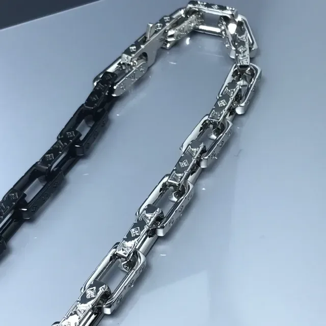 Multi-Tone Chunky Link Chain Necklace 2