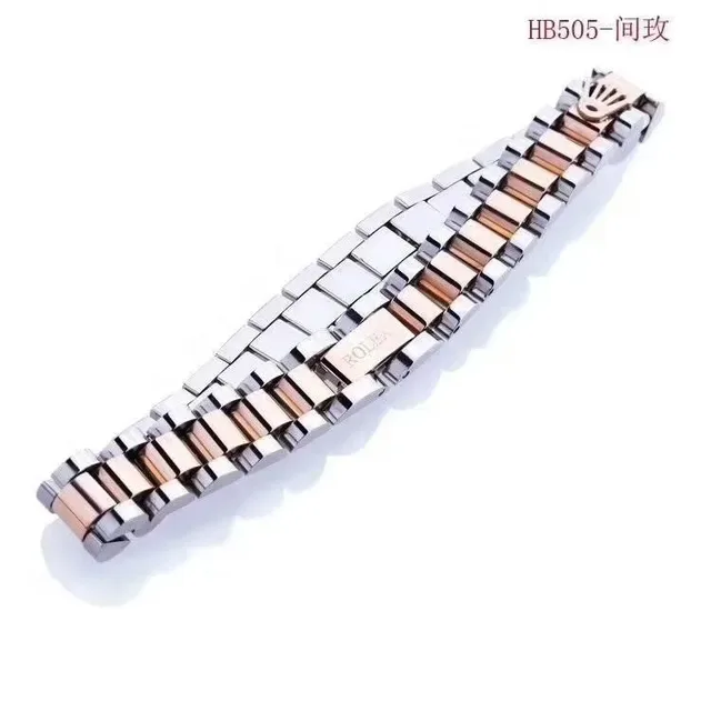 Multicolor Metal Link Deployant Clasp Bracelet 9