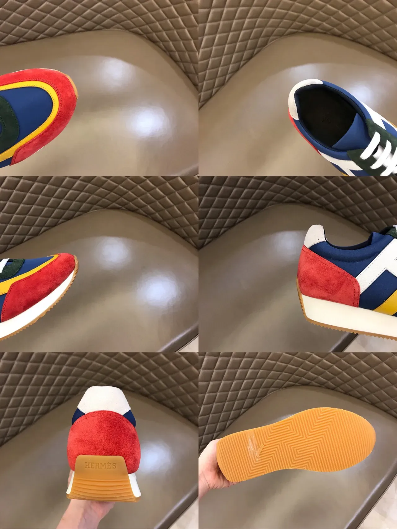 Multicolor Panelled Retro Runner Sneaker 2