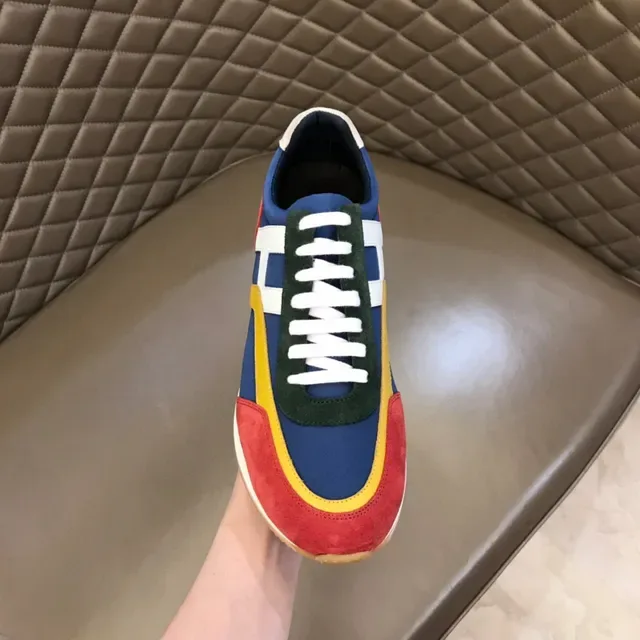 Multicolor Panelled Retro Runner Sneaker 4