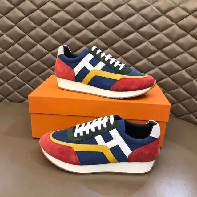 Multicolor Panelled Retro Runner Sneaker 8