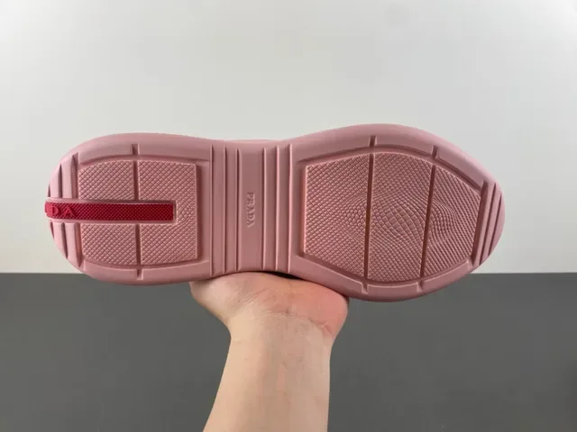 Pink and Gray Mesh Panel Lifestyle Sneaker 9