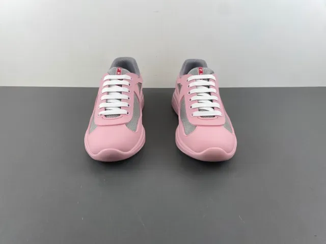 Pink and Gray Mesh Panel Lifestyle Sneaker 11