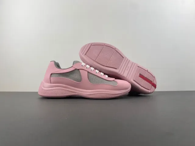 Pink and Gray Mesh Panel Lifestyle Sneaker 12