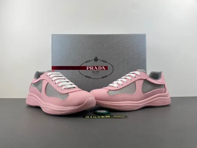 Pink and Gray Mesh Panel Lifestyle Sneaker 13