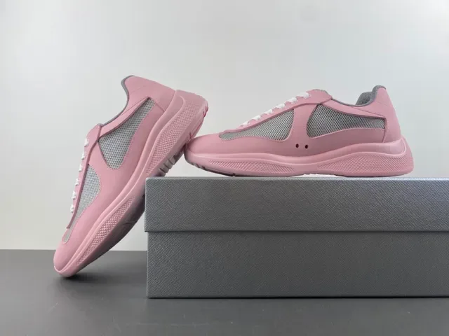 Pink and Gray Mesh Panel Lifestyle Sneaker 14