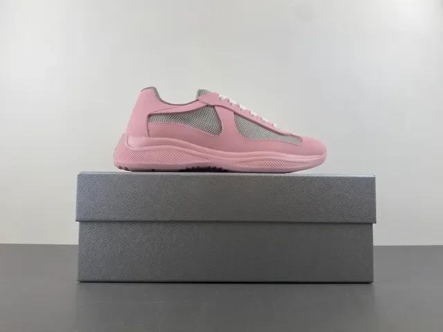 Pink and Gray Mesh Panel Lifestyle Sneaker 15