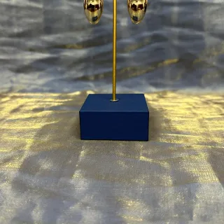 Polished Gold Teardrop Hoop Earrings