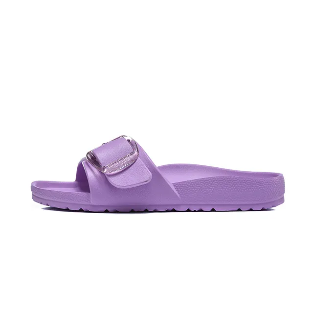 Purple Molded Rubber Single Strap Slippers 2
