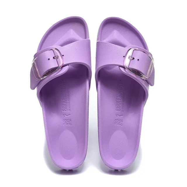 Purple Molded Rubber Single Strap Slippers 3