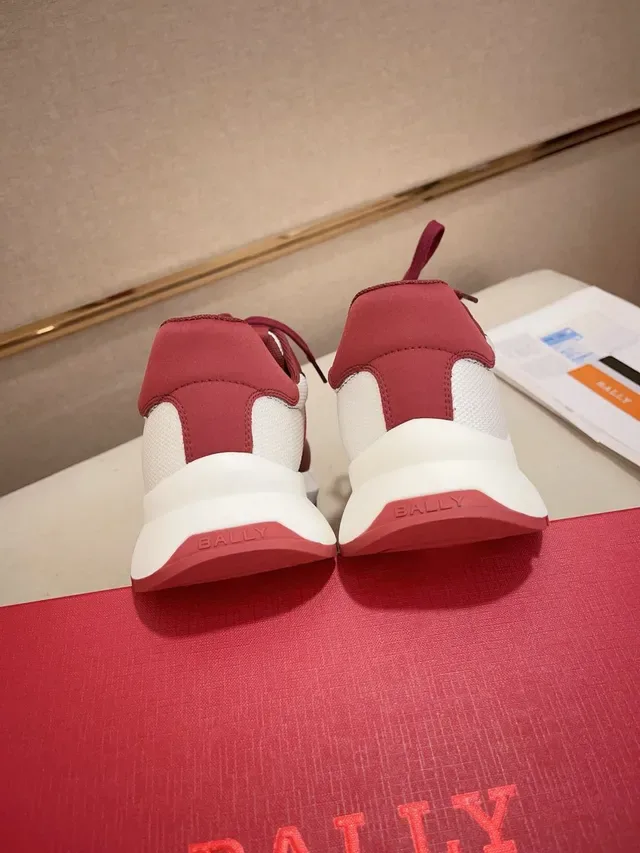 Red and White Stripe Accent Lifestyle Sneaker 3
