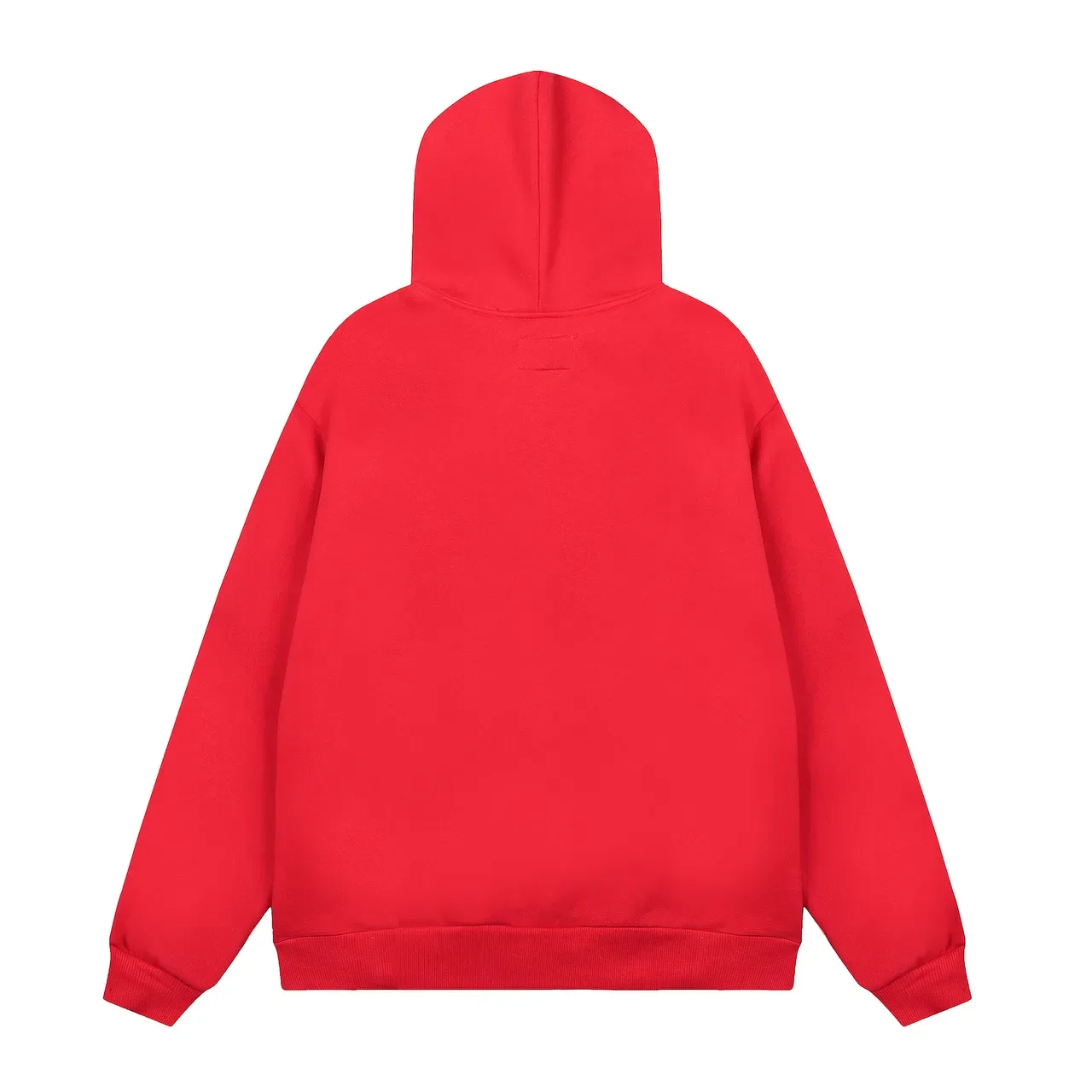 Red Spiderweb Graphic Zip-Up Hoodie and Jogger Pants Tracksuit 3
