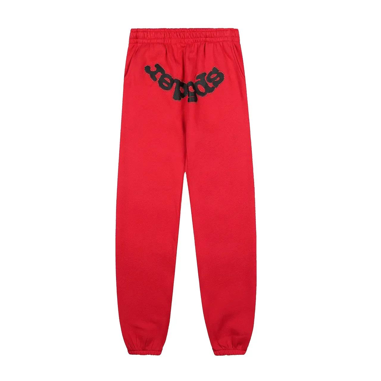 Red Spiderweb Graphic Zip-Up Hoodie and Jogger Pants Tracksuit 4