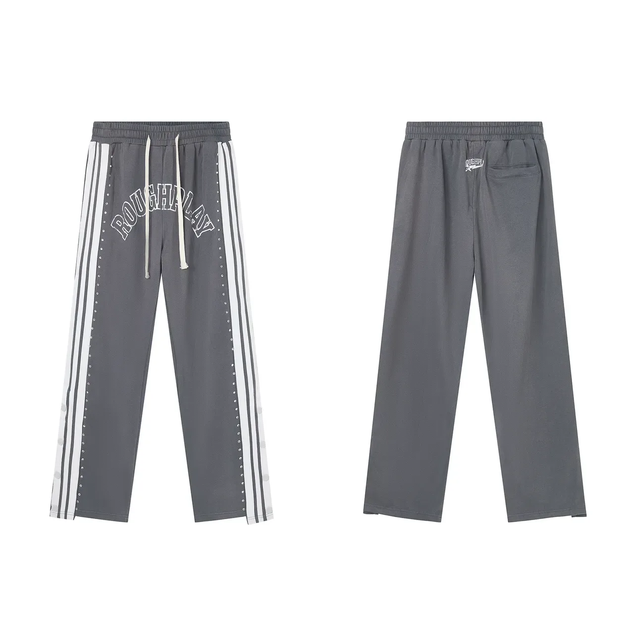Roughplay Arch Logo Studded Stripe 卫裤 6