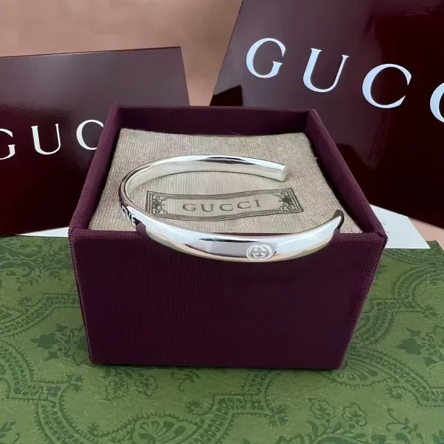 Silver-Tone Engraved 'Blind For Love' Open Cuff Bracelet 6