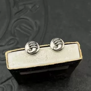 Silver-Toned Knuckle Fist Stud Earrings 4